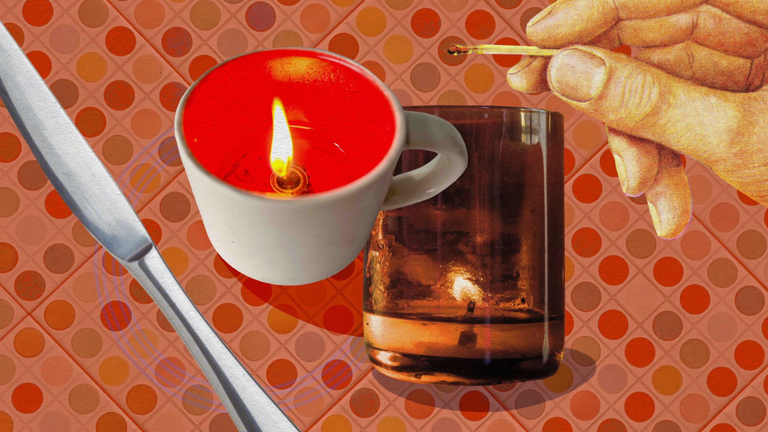 how to remove candle wax from glass