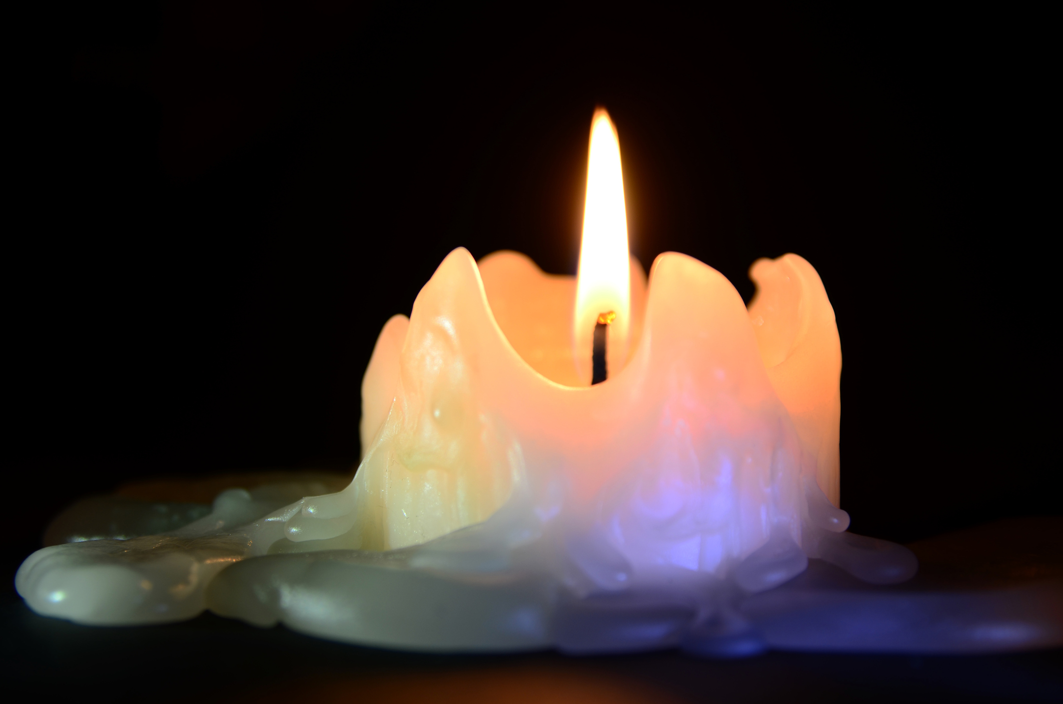 melting candle wax