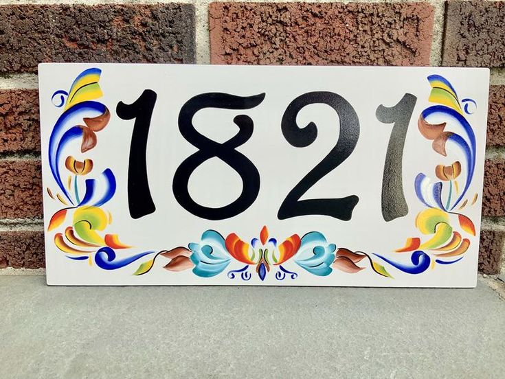 decorative numbers for house