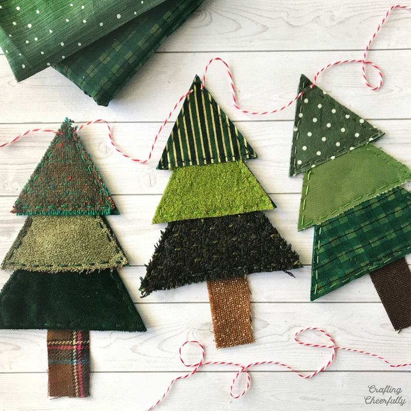 fabric christmas tree