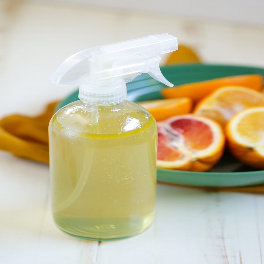 homemade air freshener with fabric softener and salt