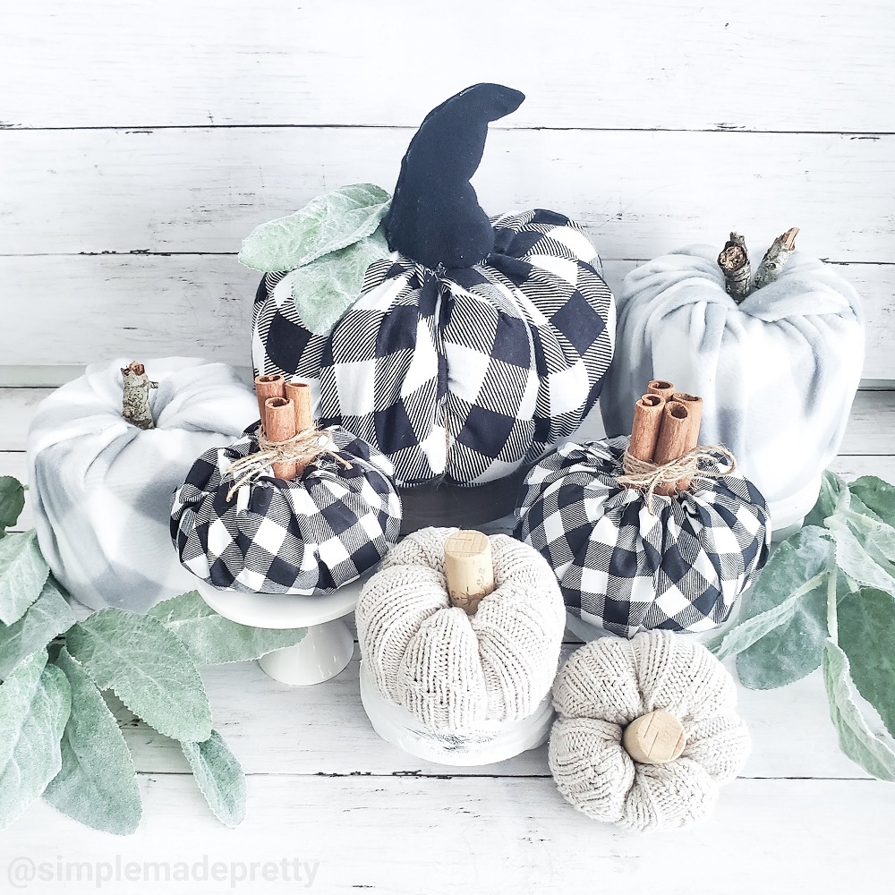 how to make fabric pumpkins
