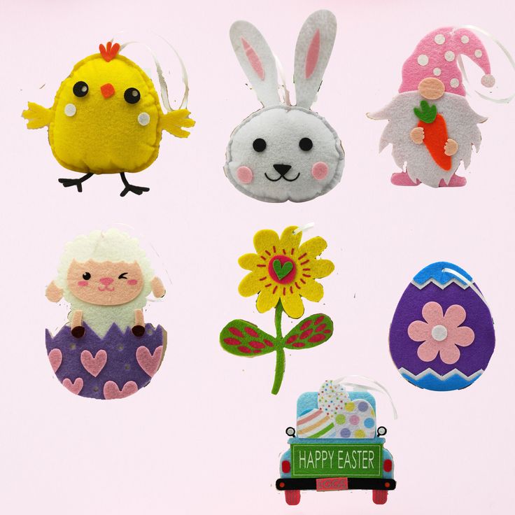 Felt Easter Ornaments