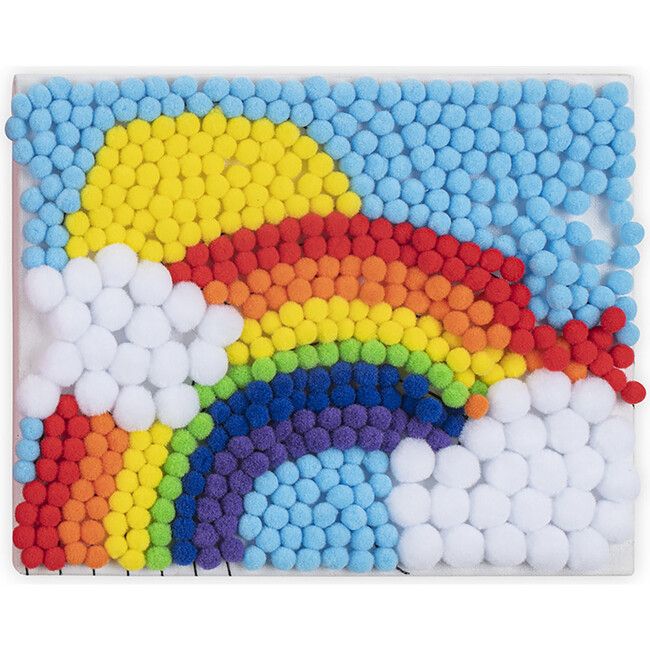 Rainbow Pom Pom Art Kit