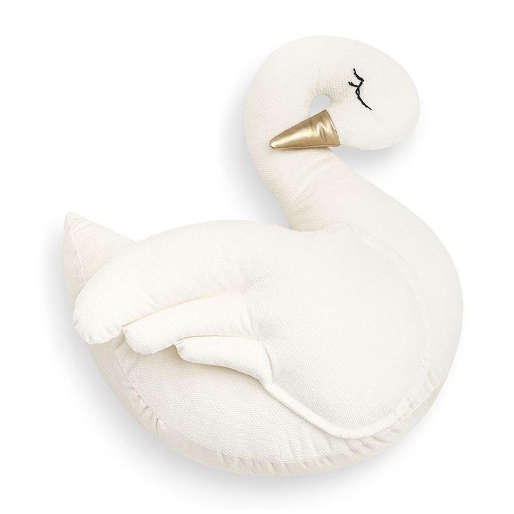 Swan-shaped pillow