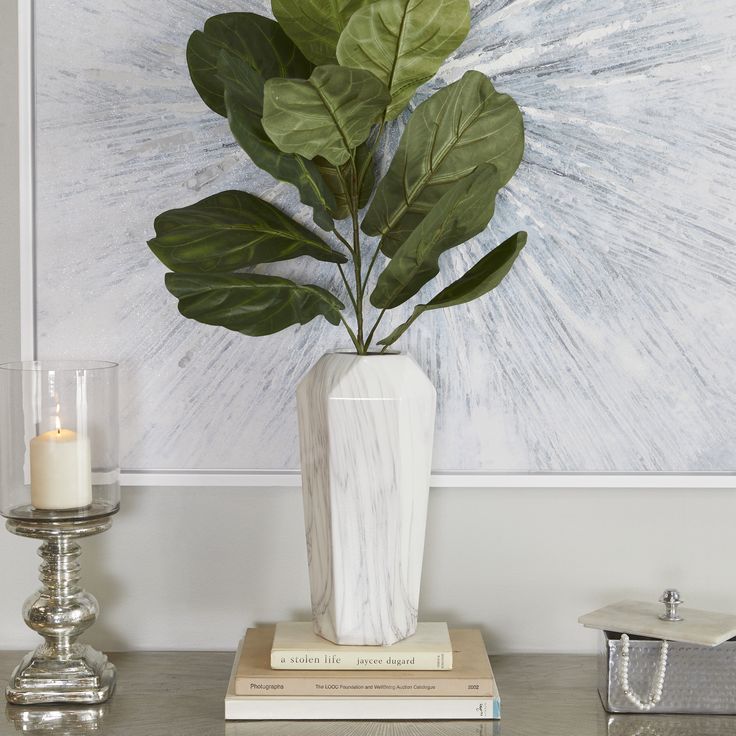 Marble table vase