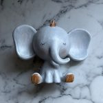 Ceramic Cute elephant figurine