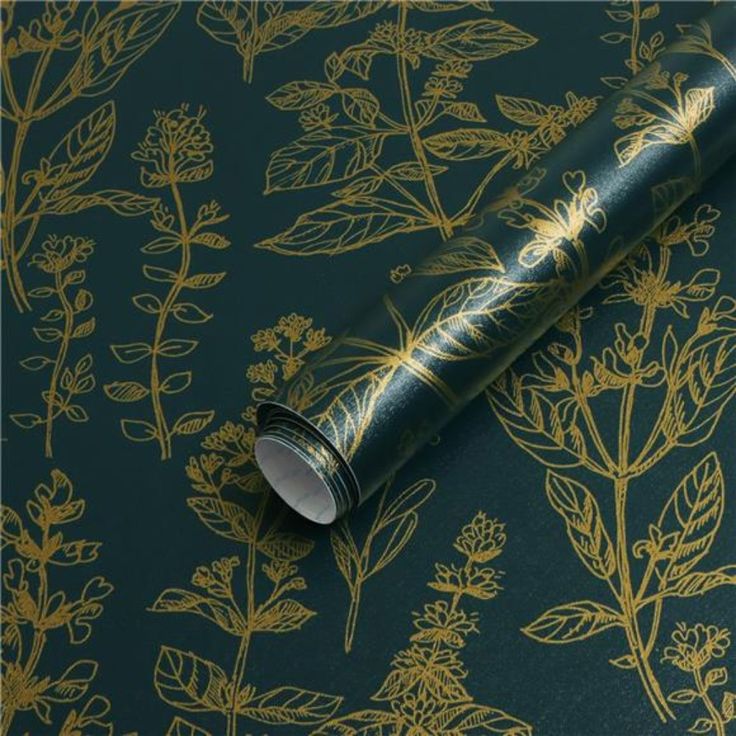 Green and Gold Wallpaper