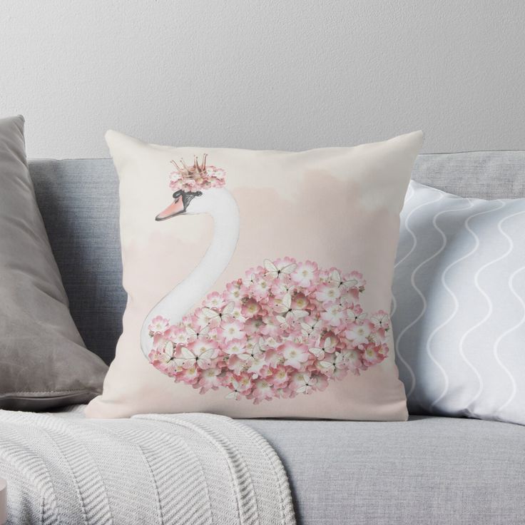 Swan cushion