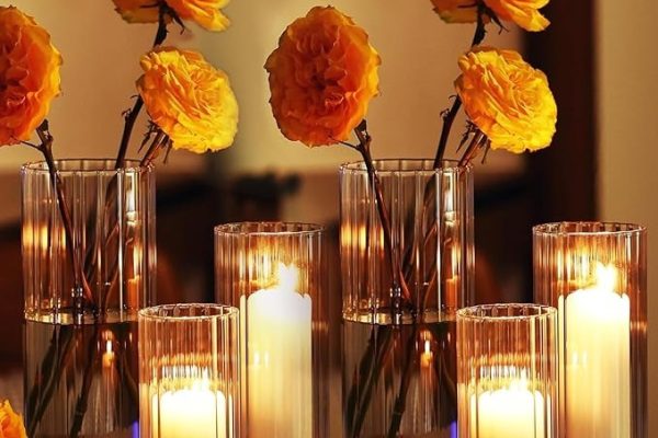 Candle Vase: A Unique Blend of Light and Floral Art candle vase