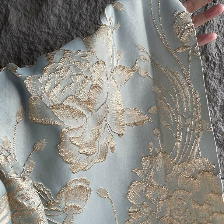 Luxury Embroidered Jacquard Fabric