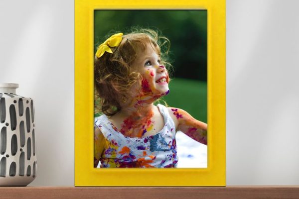 Yellow Picture Frame: Ideal for Spring and Summer Vibes Acrylic frame