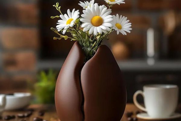 Brown Vase: Highlighting the Beauty of Nature Indoors Decorative Vase