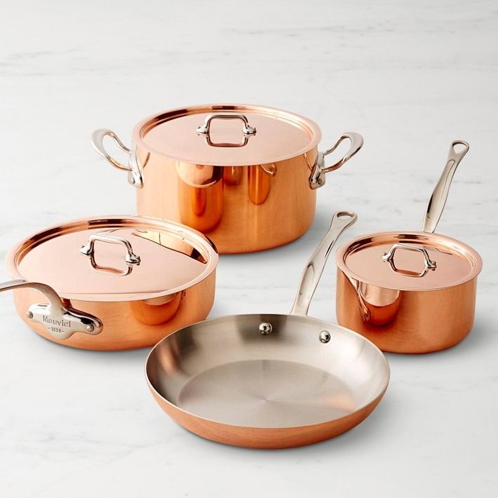 copper pan set