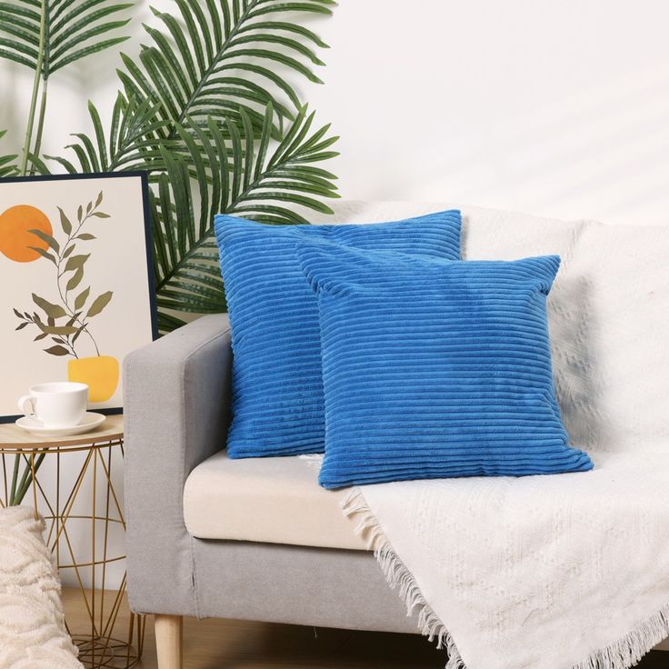 blue pillows