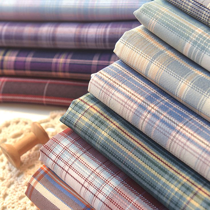 Plaid Polyester Ripstop Fabric 