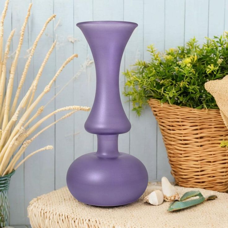 purple vase
