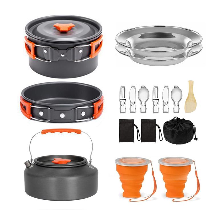 camping nesting cookware
