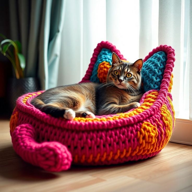 Woven pet bed