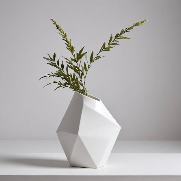geometric vase