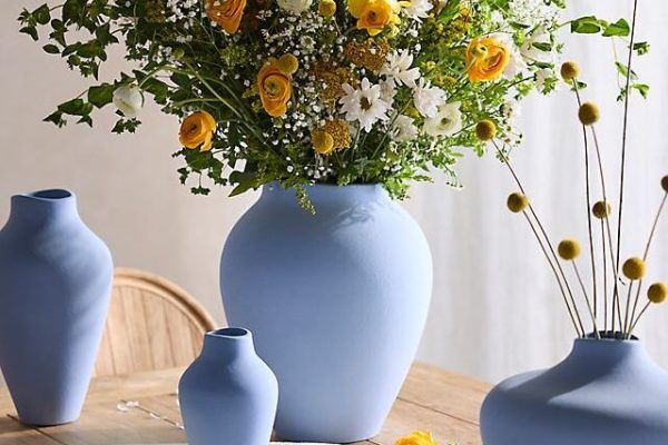 Light Blue Vase: Elevate Your Decor with Stylish Pairings Organic Ceramic Vase