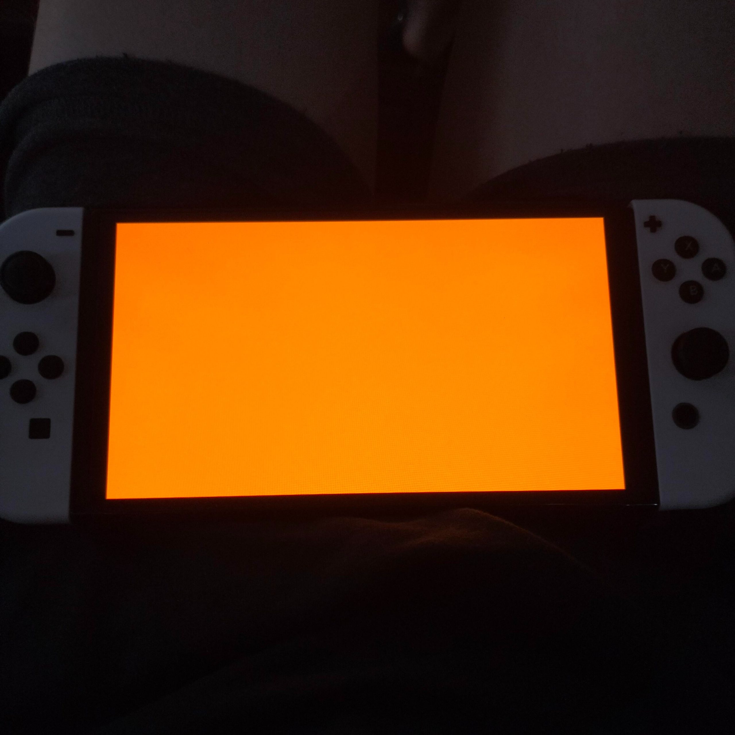nintendo switch screen orange